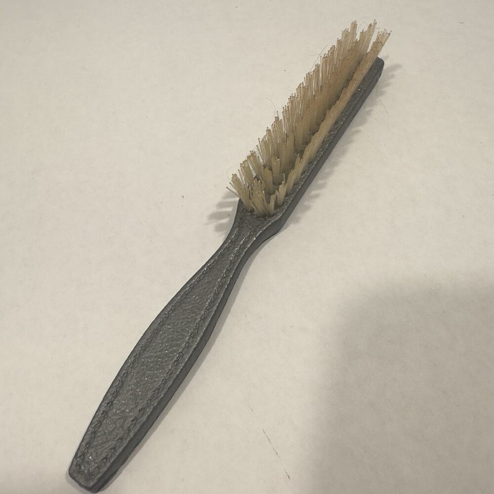 Rare Vintage Pebble Textured Plastic Or Resin Hair Brush 8 Inches Tease & Smooth